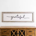 Grateful Wooden Wall Plaque
