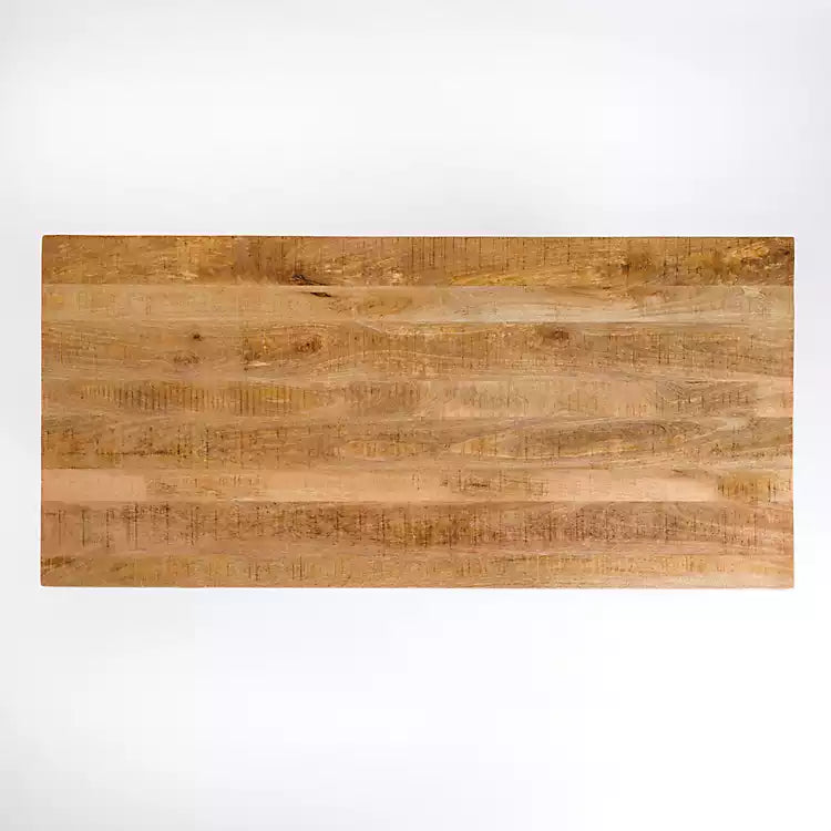 Glenn Natural Wood Rectangular Dining Table