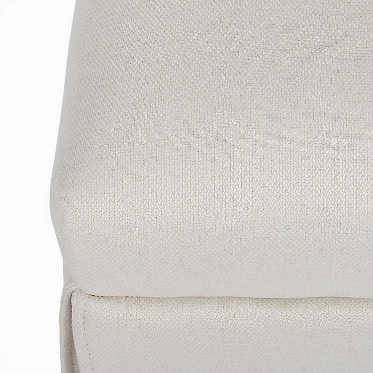 Cream Skirted Dining Chair with Castors