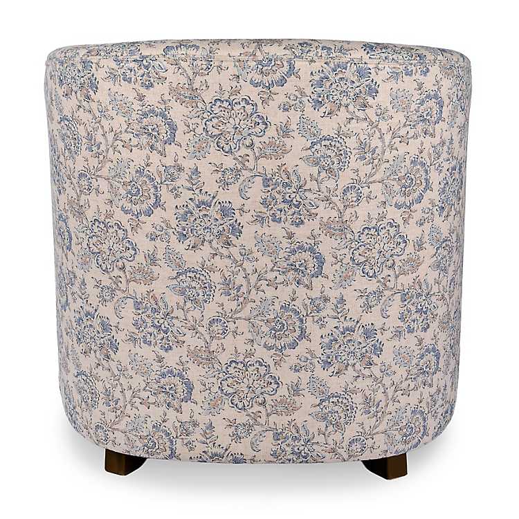 New! Blue Floral Charolette Accent Chair