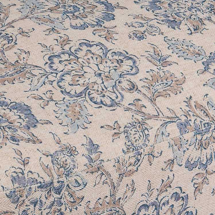 New! Blue Floral Charolette Accent Chair