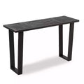New! Carson Black Wood and Metal Console Table