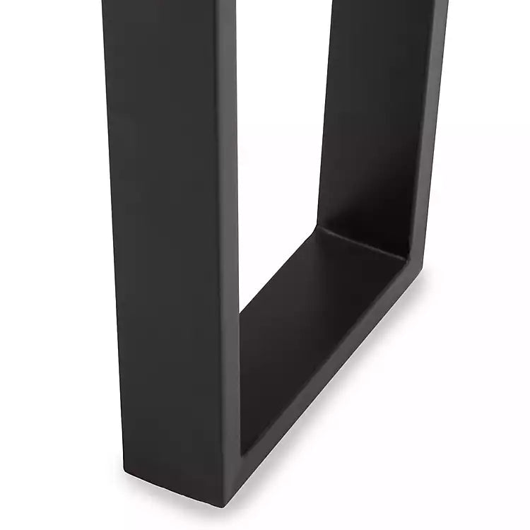 New! Carson Black Wood and Metal Console Table