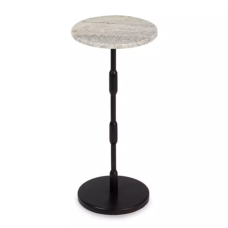 New! Round Kimmie Marble Side Table