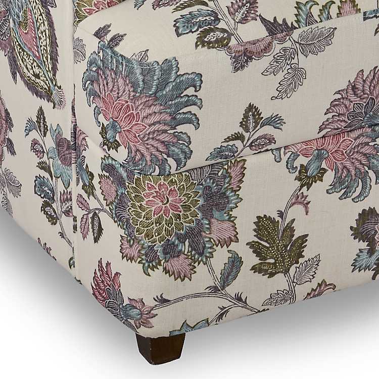 New! Colorful Floral Charolette Accent Chair